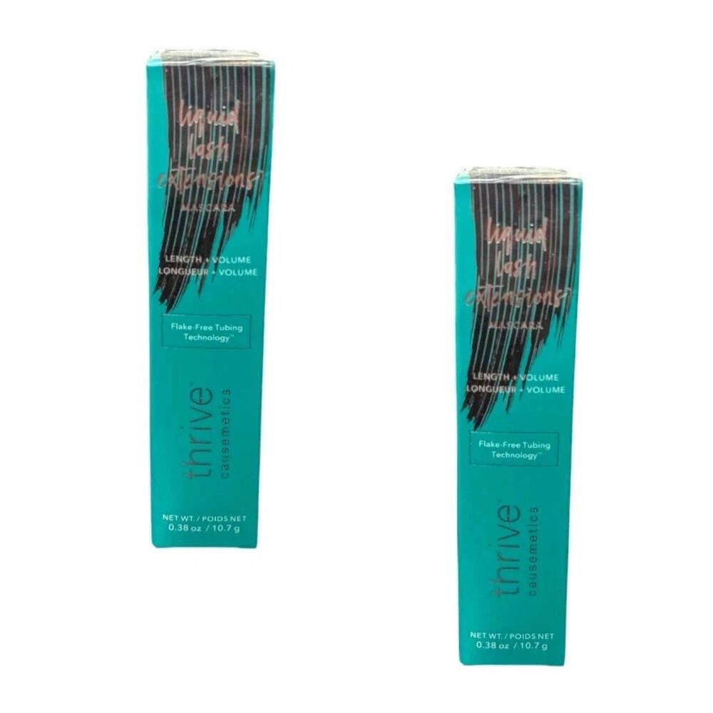 Pack of 2 Thrive Liquid Lash Extensions Mascara Rich Black NEW IN BOX .38oz